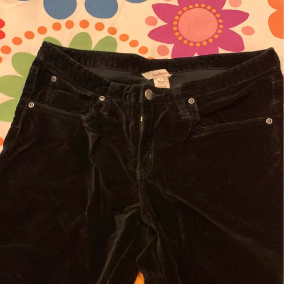 Sundance skinny velvet jean-style pants. Size 8. Black. - Picture 2 of 3